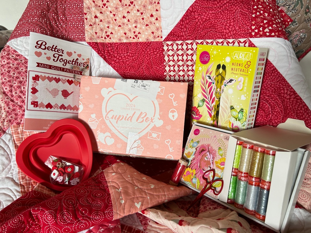 Valentine Quilts! Tons of fun with the Fat Quarter Shop Cupid Box!